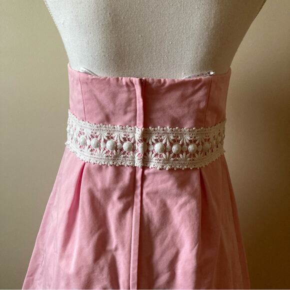 Lilly Pulitzer Pink Dress Strapless Girls Size 10 - Picture 4 of 11